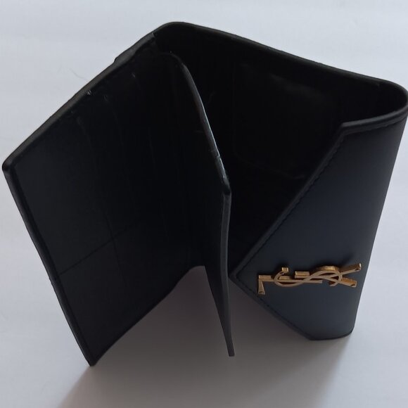 Yves Saint Laurent Brown Quilted Leather Shoulder Bag and Black Wallet - Picture 8 of 8